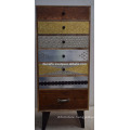 vintage industrial modern chest of drawer